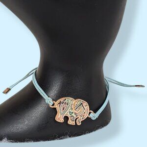 (2/$20) Ivory Ella Elephant Cord Bracelet